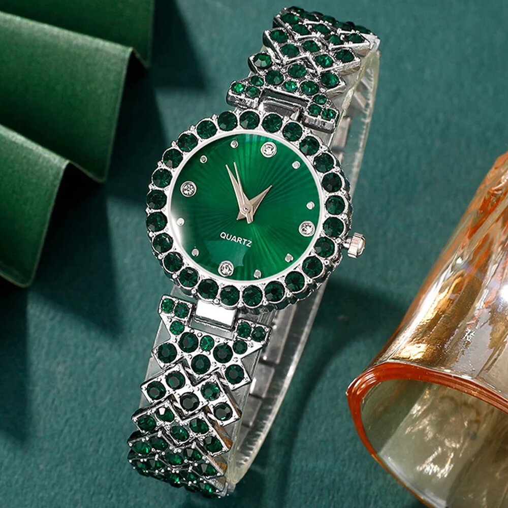 women fashion watches heart rhinestone ring necklace earring jewelry set luxury dress quartz wristwatch simple elegant watch gif women fashion watches heart rhinestone ring necklace earring jewelry set luxury dress quartz wristwatch simple elegant watch gif