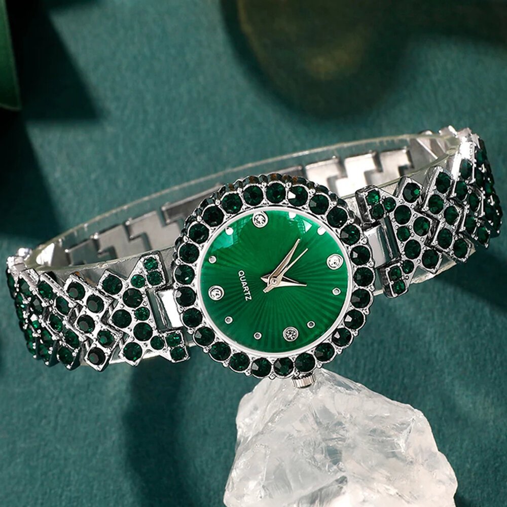 women fashion watches heart rhinestone ring necklace earring jewelry set luxury dress quartz wristwatch simple elegant watch gif women fashion watches heart rhinestone ring necklace earring jewelry set luxury dress quartz wristwatch simple elegant watch gif