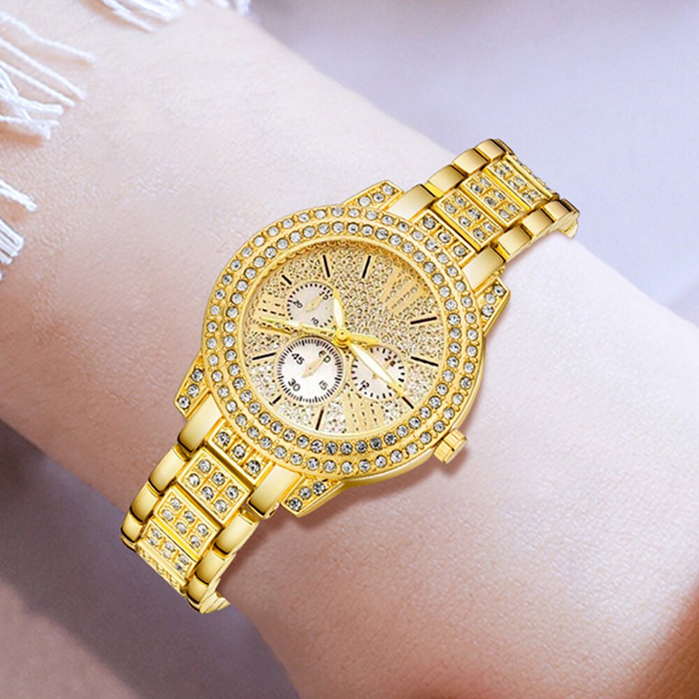 women's quartz watch gold luxury women ring necklace earring rhinestone fashion wristwatch casual ladies watches jewelry set women's quartz watch gold luxury women ring necklace earring rhinestone fashion wristwatch casual ladies watches jewelry set 