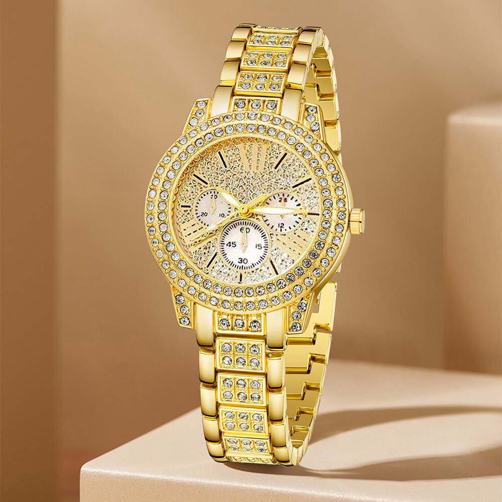 women's quartz watch gold luxury women ring necklace earring rhinestone fashion wristwatch casual ladies watches jewelry set women's quartz watch gold luxury women ring necklace earring rhinestone fashion wristwatch casual ladies watches jewelry set 