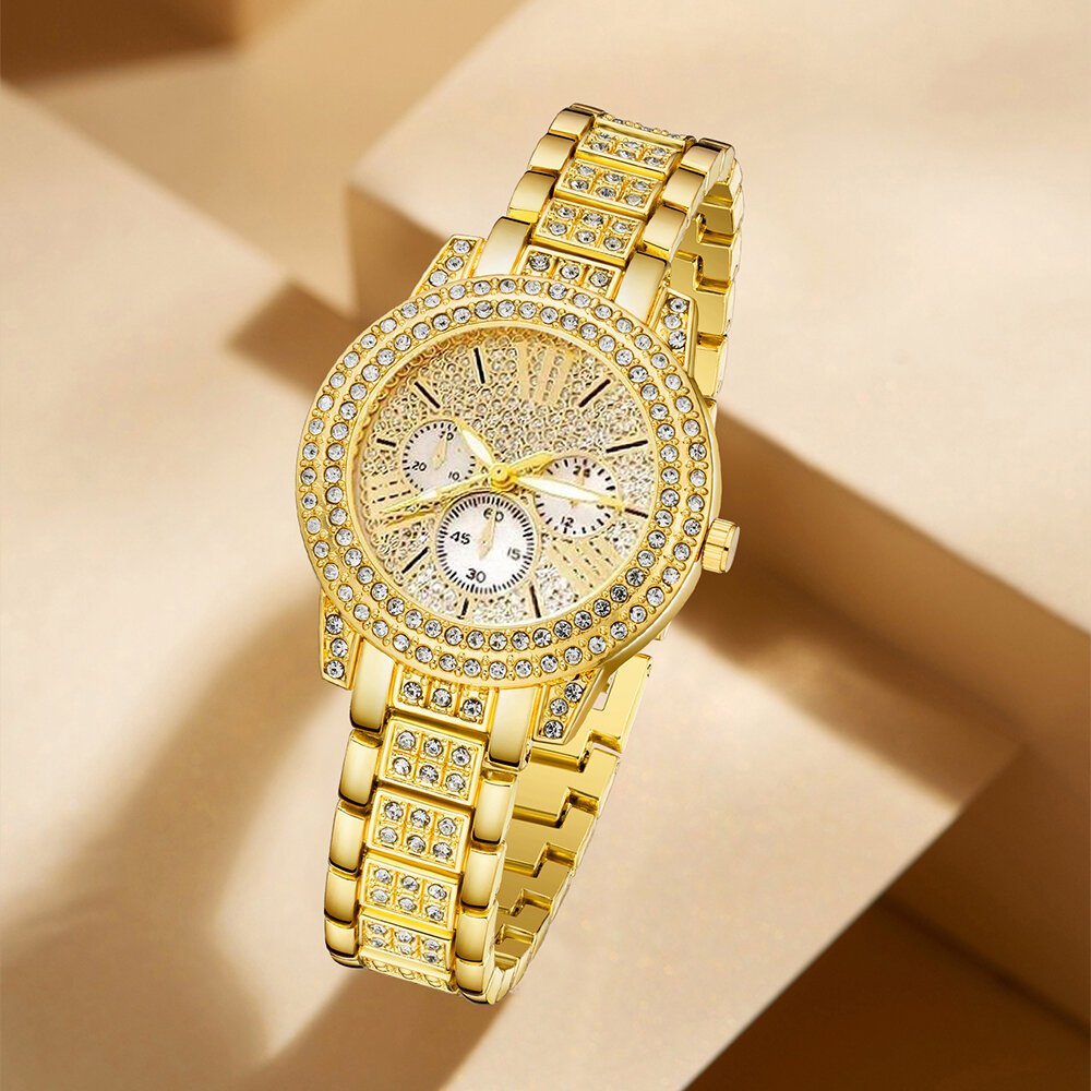women's quartz watch gold luxury women ring necklace earring rhinestone fashion wristwatch casual ladies watches jewelry set women's quartz watch gold luxury women ring necklace earring rhinestone fashion wristwatch casual ladies watches jewelry set 