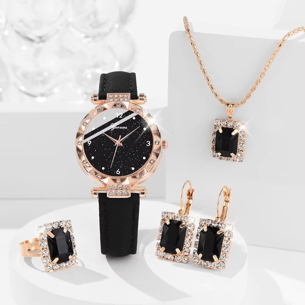 womens watches 5pcs set luxury rhinestone women fashion elegant wristwatch quartz watch for girl wristwatch bracelet gift womens watches 5pcs set luxury rhinestone women fashion elegant wristwatch quartz watch for girl wristwatch bracelet gift