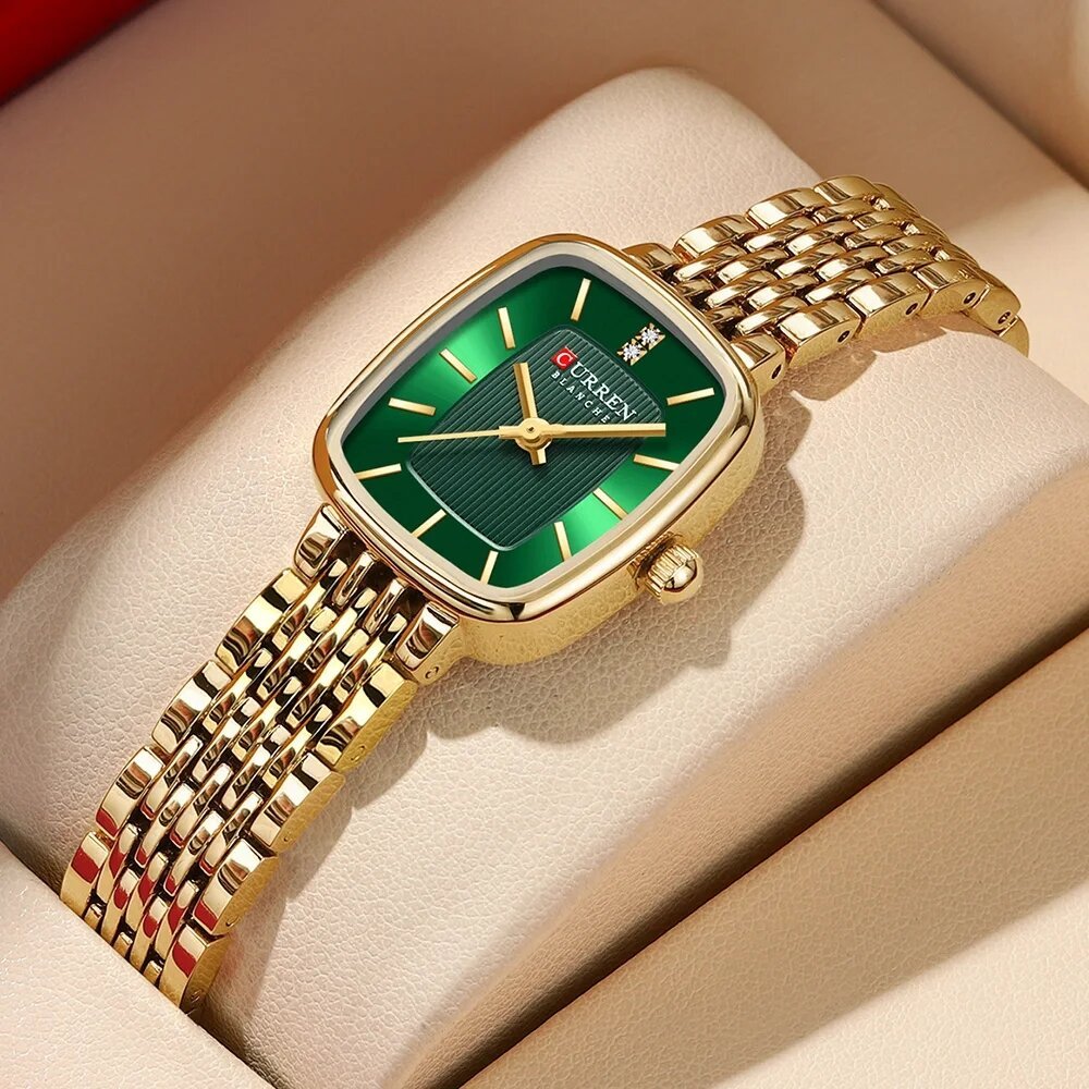 currn 9093 women's quartz watch fashion leisure diamond simple gold silvery steel strip wristwatch for ladies gift clock currn 9093 women's quartz watch fashion leisure diamond simple gold silvery steel strip wristwatch for ladies gift clock