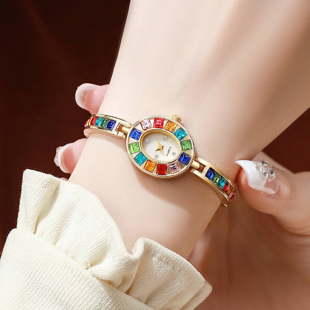 luxury rhinestone women watches fashion bracelet band ladies quartz watch relogio feminino(without box) luxury rhinestone women watches fashion bracelet band ladies quartz watch relogio feminino(without box)
