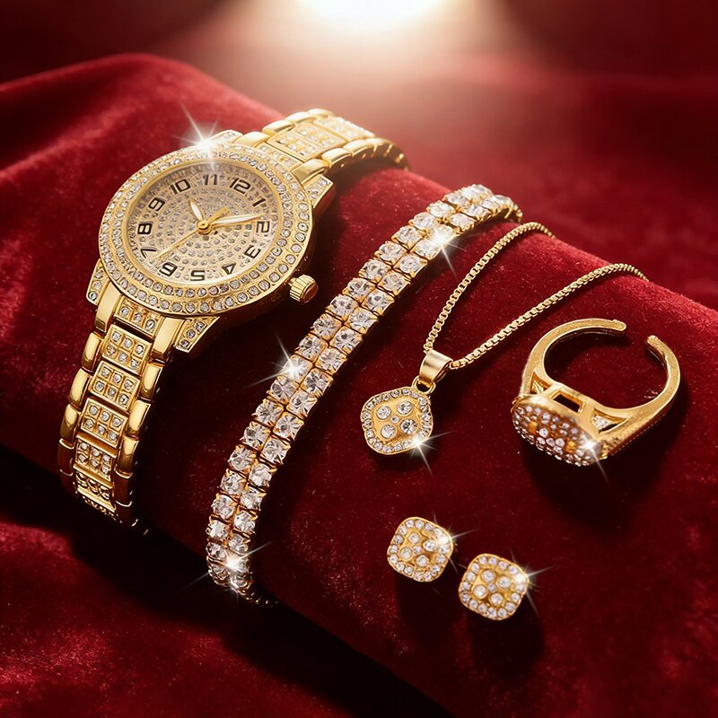 luxury women gold watch fashion ladies quartz diamond wristwatch elegant female bracelet watches set reloj mujer luxury women gold watch fashion ladies quartz diamond wristwatch elegant female bracelet watches set reloj mujer