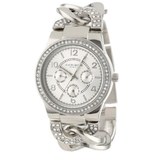 Akribos XXIV Women's AK558SS Quartz Watch, Silver Tone