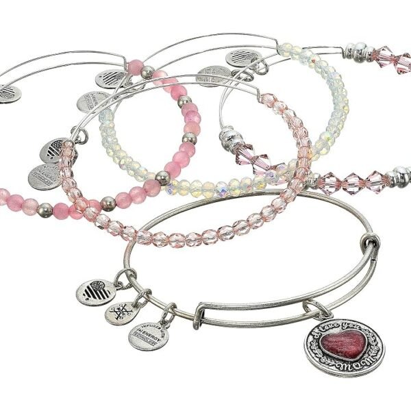 Alex and Ani - I Love You Mom Set (Rafaelian Silver) Jewelry Sets