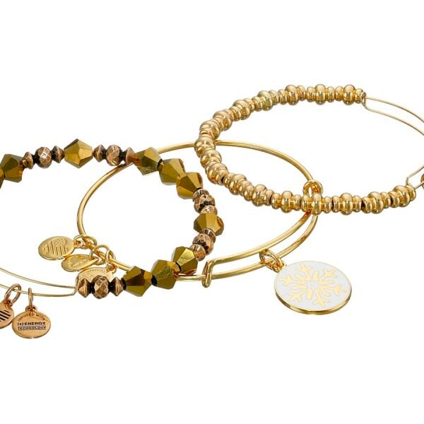 Alex and Ani - Snowflake Holiday Gift Set (Shiny Gold) Jewelry Sets