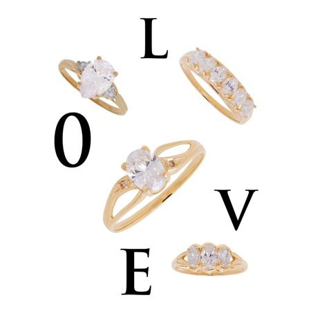 Believe By Brilliance Cubic Zirconia and 10kt Gold Engagement Ring Collection