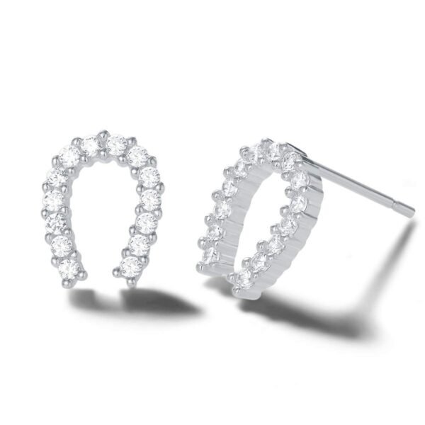 Carleen Cubic Zirconia Statement Earrings in Sterling Silver