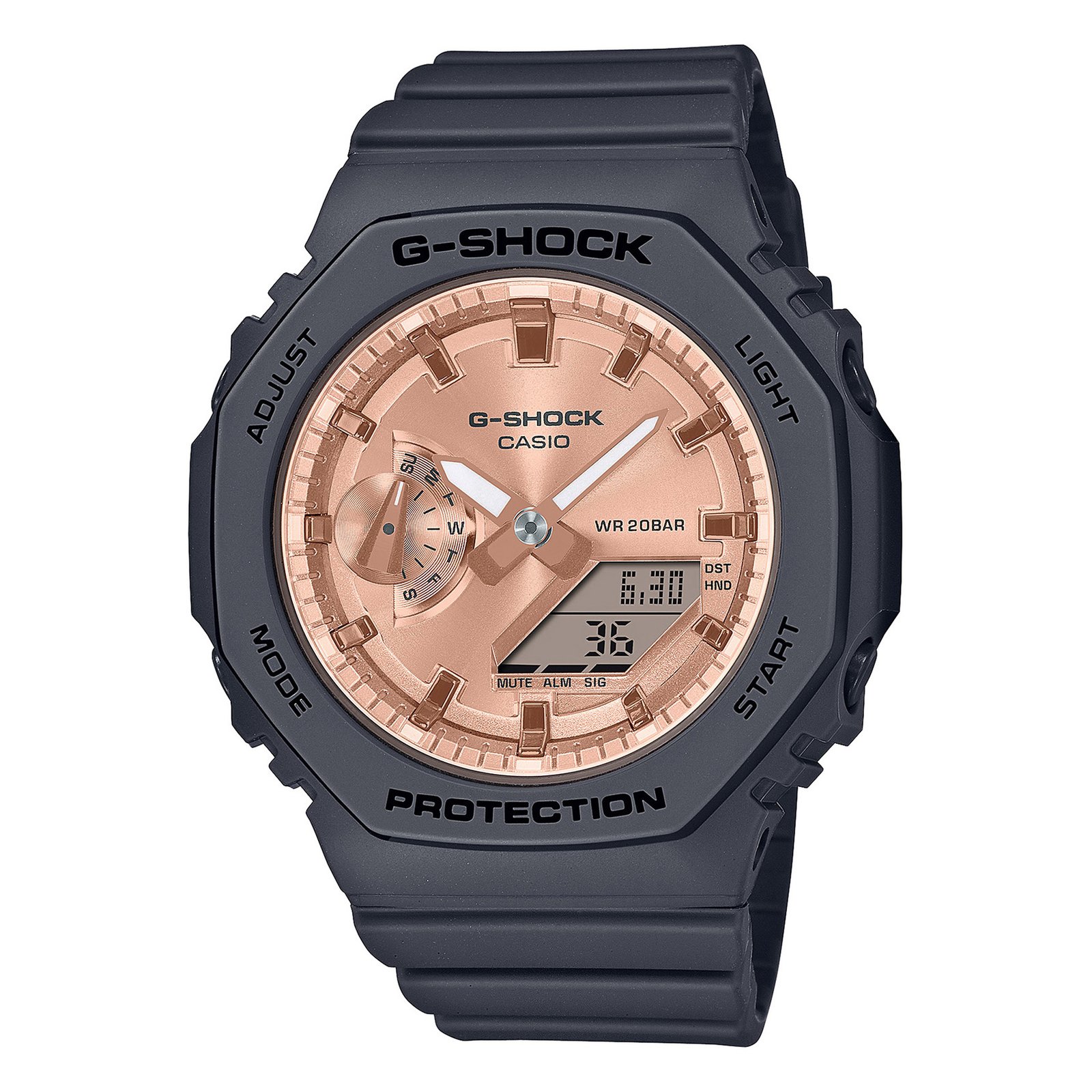 Casio GMAS2100MD-1A Women's Alarm Chronograph Analog Digital Slim G Shock Watch