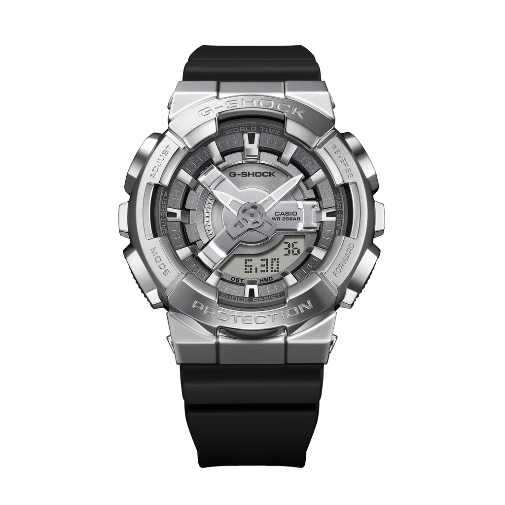 Casio Women's Casio G-Shock GM-S110 Steel Analog Digital Watch GMS110-1A