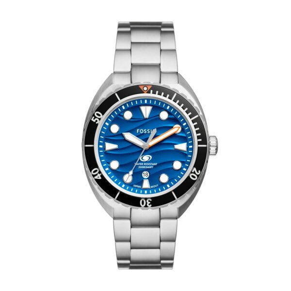 Fossil Breaker Men's Three-Hand Date Stainless Steel Watch