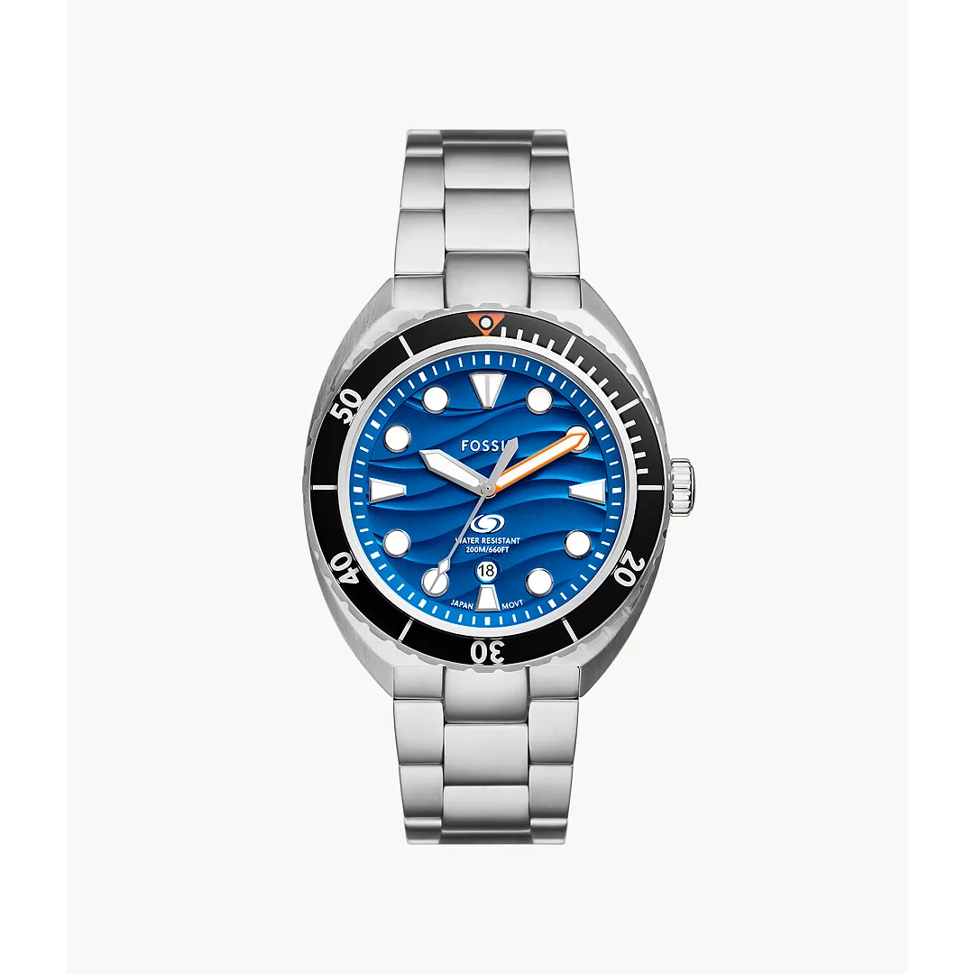 Fossil Men's Breaker Three-Hand Date Stainless Steel Watch