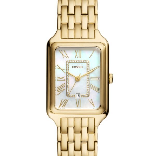 Fossil Women's Raquel Three-Hand Date Gold-Tone Stainless Steel Watch