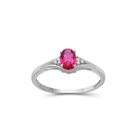JEWELEXCESS Assorted Gemstone Ring Birthstone Jewelry – Sterling Silver Ring Jew
