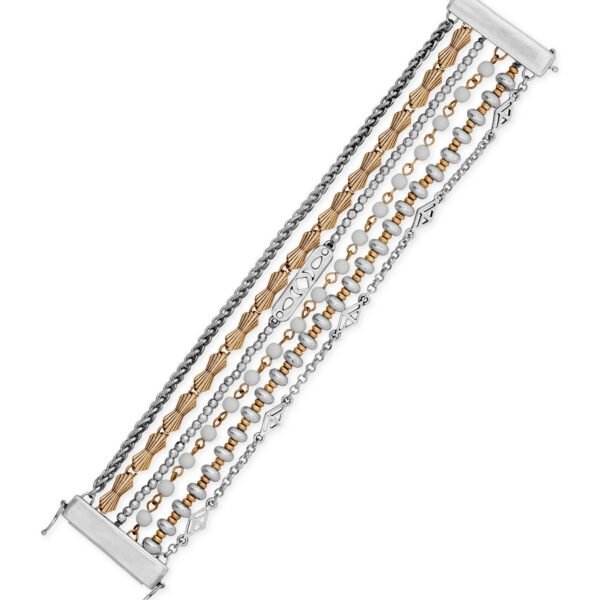 Lucky Brand Multi-Row Chain Bracelet, Two-Tone Finish