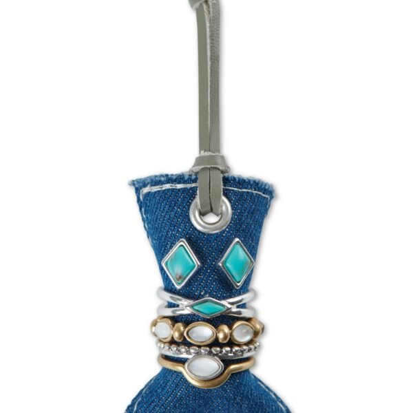 Lucky Brand Two-Tone Imitation Turquoise Earring and Ring Set