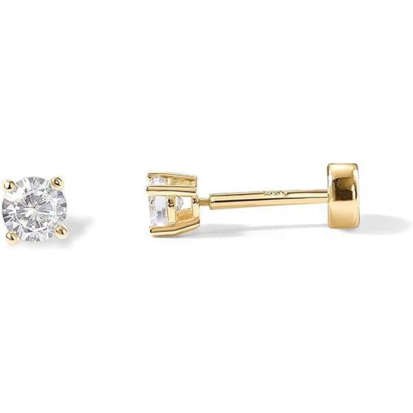 PAVOI Crystal Stud Earrings, Yellow Gold Plated Sterling Silver