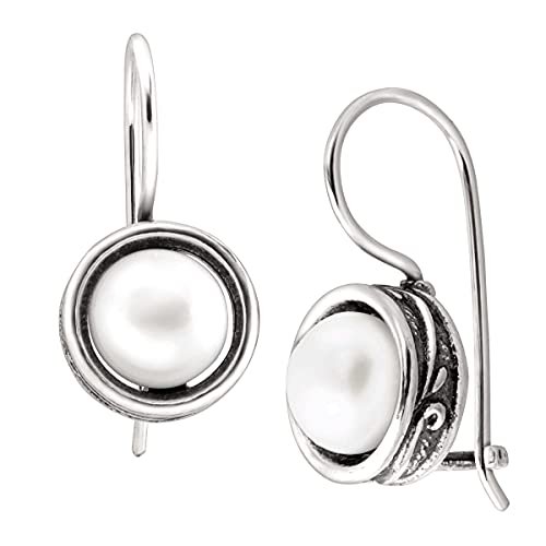 Silpada Freshwater Pearl Drop Earrings, Sterling Silver