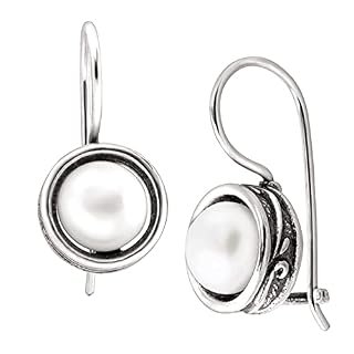 Silpada Pearl Drop Earrings for Women, Freshwater Cultured Pearl.925 Sterling Silver, Jewelry