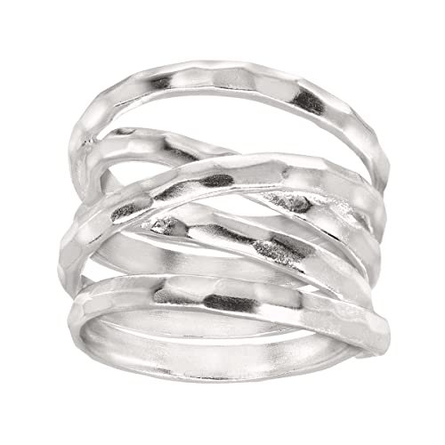 Silpada Wrapped Up Textured Band Ring in Sterling Silver