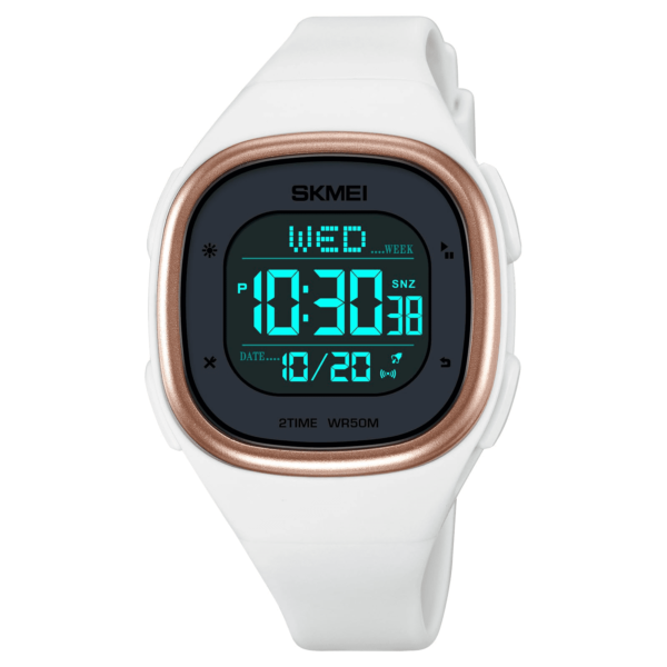 SKMEI Women's Digital Sports Watch with White Case