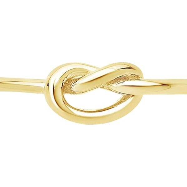Sterling Forever - Love Knot Ring In Gold Vermeil, Knot Ring, Promise Ring Size