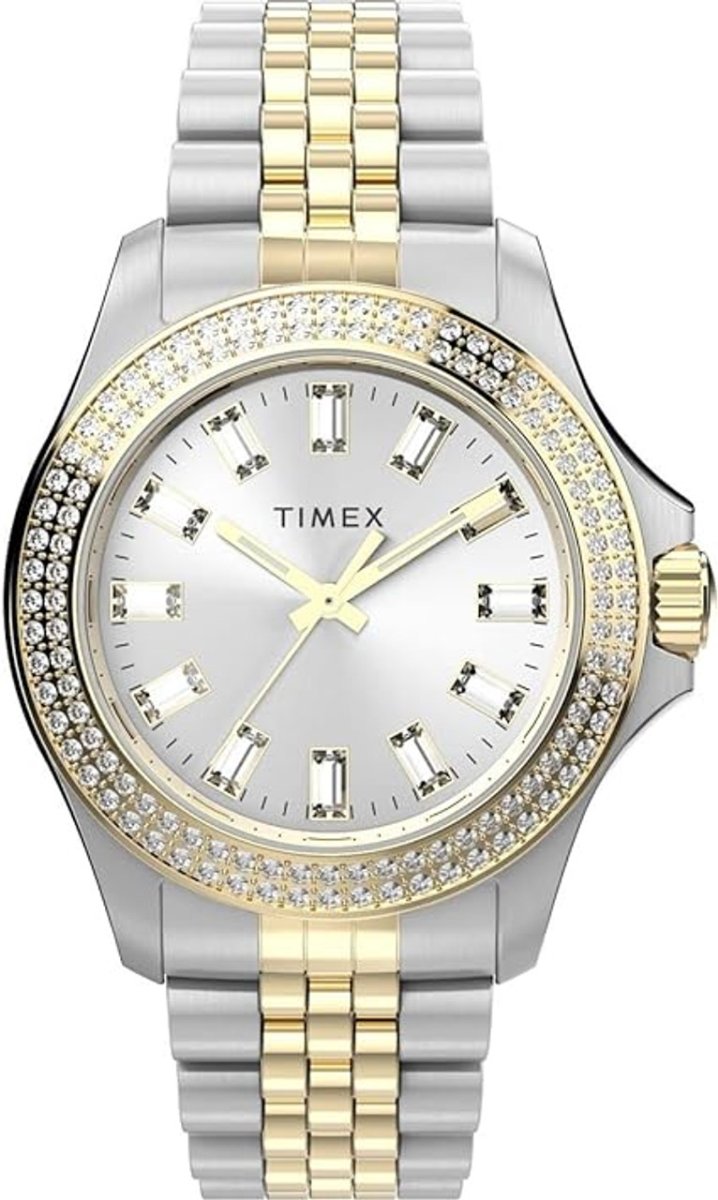 Timex Kaia Women's Two-Tone Crystal Bezel Watch, 38 mm – view 2