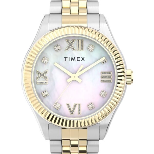 Timex Legacy 34mm Stainless Steel Bracelet Two-Tone Women's Watch TW2V45600VQ
