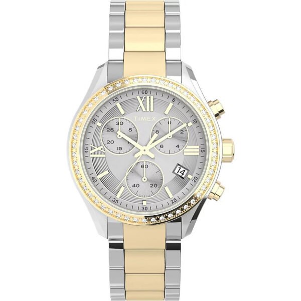Timex Standard Chronograph Women's Two-Tone Watch, 38 mm